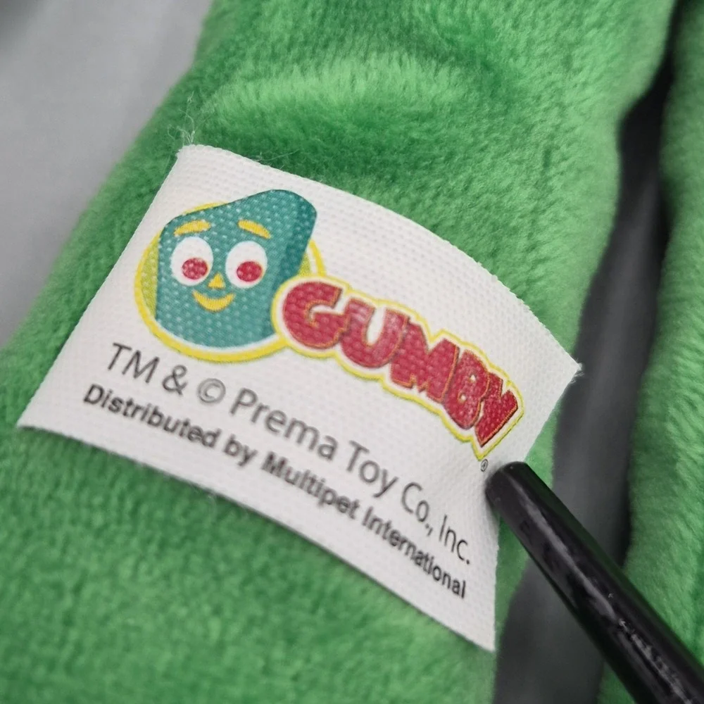 Gumby Plush Doll Prema Toy Co. Child Or Dog Toy With Squeaker‎